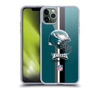 Head Case Designs Officially Licensed NFL Helmet Philadelphia Eagles Logo Gel Case [Military Grade Protection] Compatible With Apple iPhone 11 Pro Max