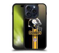 Head Case Designs Officially Licensed NFL Helmet Pittsburgh Steelers Logo Gel Armour Case [Military Grade Protection] Compatible With Apple iPhone 15 Pro