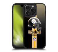 Head Case Designs Officially Licensed NFL Helmet Pittsburgh Steelers Logo Gel Armour Case [Military Grade Protection] Compatible With Apple iPhone 15 Pro Max
