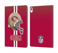 Head Case Designs Officially Licensed NFL Helmet San Francisco 49Ers Logo Leather Wallet Case Compatible With Apple iPad Air 13 2024/2025