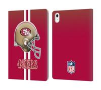 Head Case Designs Officially Licensed NFL Helmet San Francisco 49Ers Logo Leather Wallet Case Compatible With Apple iPad Air 11 2020/2022/2024/2025