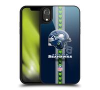 Head Case Designs Officially Licensed NFL Helmet Seattle Seahawks Logo Gel Armour Case [Military Grade Protection] Compatible With Apple iPhone XR