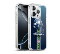 Head Case Designs Officially Licensed NFL Helmet Seattle Seahawks Logo Gel Case [Military Grade Protection] Compatible With Apple iPhone 16 Pro