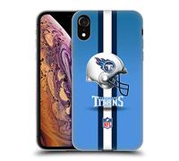 Head Case Designs Officially Licensed NFL Helmet Tennessee Titans Logo Soft Gel Case [Military Grade Protection] Compatible With Apple iPhone XR