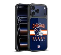 Head Case Designs Officially Licensed NFL Helmet Typography Chicago Bears Graphics Gel Armour Case [Military Grade Protection] Compatible With Apple iPhone 17 Pro Max