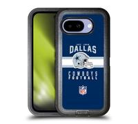 Head Case Designs Officially Licensed NFL Helmet Typography Dallas Cowboys Graphics Ultra-Armoured Shockproof Case [Military Grade Protection] Compatible With Google Pixel 9A