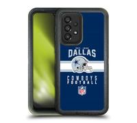 Head Case Designs Officially Licensed NFL Helmet Typography Dallas Cowboys Graphics Ultra-Armoured Shockproof Case [Military Grade Protection] Compatible With Galaxy A33 5G (2022)