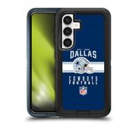 Head Case Designs Officially Licensed NFL Helmet Typography Dallas Cowboys Graphics Ultra-Armoured Shockproof Case [Military Grade Protection] Compatible With Samsung Galaxy S24 5G