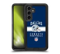 Head Case Designs Officially Licensed NFL Helmet Typography Dallas Cowboys Graphics Ultra-Armoured Shockproof Case [Military Grade Protection] Compatible With Samsung Galaxy S24+ 5G