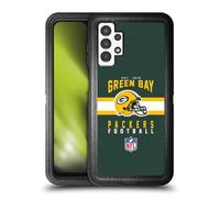 Head Case Designs Officially Licensed NFL Helmet Typography Green Bay Packers Graphics Ultra-Armoured Shockproof Case [Military Grade Protection] Compatible With Samsung Galaxy A13 (2022)