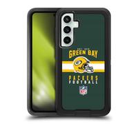 Head Case Designs Officially Licensed NFL Helmet Typography Green Bay Packers Graphics Ultra-Armoured Shockproof Case [Military Grade Protection] Compatible With Samsung Galaxy S23 FE 5G