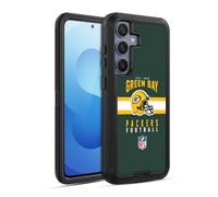 Head Case Designs Officially Licensed NFL Helmet Typography Green Bay Packers Graphics Ultra-Armoured Shockproof Case [Military Grade Protection] Compatible With Samsung Galaxy S25