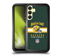 Head Case Designs Officially Licensed NFL Helmet Typography Green Bay Packers Graphics Ultra-Armoured Shockproof Case [Military Grade Protection] Compatible With Samsung Galaxy A25 5G