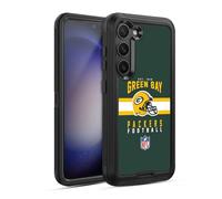 Head Case Designs Officially Licensed NFL Helmet Typography Green Bay Packers Graphics Ultra-Armoured Shockproof Case [Military Grade Protection] Compatible With Samsung Galaxy S23 5G