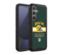 Head Case Designs Officially Licensed NFL Helmet Typography Green Bay Packers Graphics Ultra-Armoured Shockproof Case [Military Grade Protection] Compatible With Samsung Galaxy S24 FE