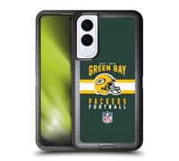 Head Case Designs Officially Licensed NFL Helmet Typography Green Bay Packers Graphics Ultra-Armoured Shockproof Case [Military Grade Protection] Compatible With Samsung Galaxy S25 Edge