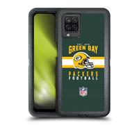 Head Case Designs Officially Licensed NFL Helmet Typography Green Bay Packers Graphics Ultra-Armoured Shockproof Case [Military Grade Protection] Compatible With Samsung Galaxy A12 (2020)