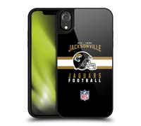 Head Case Designs Officially Licensed NFL Helmet Typography Jacksonville Jaguars Graphics Gel Armour Case [Military Grade Protection] Compatible With Apple iPhone XR