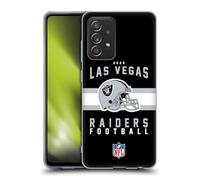 Head Case Designs Officially Licensed NFL Helmet Typography Las Vegas Raiders Graphics Gel Case [Military Grade Protection] Compatible With Galaxy A52 / A52s / 5G (2021)
