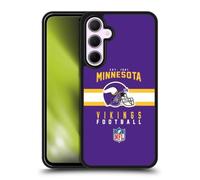 Head Case Designs Officially Licensed NFL Helmet Typography Minnesota Vikings Graphics Gel Armour Case [Military Grade Protection] Compatible With Samsung Galaxy A35 5G