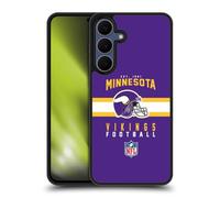Head Case Designs Officially Licensed NFL Helmet Typography Minnesota Vikings Graphics Gel Armour Case [Military Grade Protection] Compatible With Samsung Galaxy S25 FE