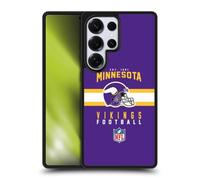 Head Case Designs Officially Licensed NFL Helmet Typography Minnesota Vikings Graphics Gel Armour Case [Military Grade Protection] Compatible With Samsung Galaxy S25 Ultra