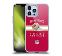 Head Case Designs Officially Licensed NFL Helmet Typography San Francisco 49ers Graphics Gel Case [Military Grade Protection] Compatible With Apple iPhone 13 Pro Max