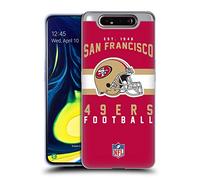 Head Case Designs Officially Licensed NFL Helmet Typography San Francisco 49ers Graphics Gel Case [Military Grade Protection] Compatible With Samsung Galaxy A80 (2019)