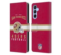 Head Case Designs Officially Licensed NFL Helmet Typography San Francisco 49ers Graphics Leather Wallet Case Compatible With Samsung Galaxy A16 5G