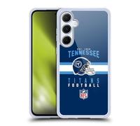 Head Case Designs Officially Licensed NFL Helmet Typography Tennessee Titans Graphics Gel Case [Military Grade Protection] Compatible With Samsung Galaxy A55 5G