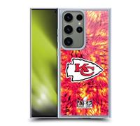Head Case Designs Officially Licensed NFL Kansas City Chiefs Tie Dye 2024 Super Bowl LVIII Champions Gel Case [Military Grade] Compatible with Samsung Galaxy S23 Ultra 5G and Compatible with MagSafe