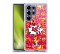 Head Case Designs Officially Licensed NFL Kansas City Chiefs Tie Dye 2024 Super Bowl LVIII Champions Gel Case [Military Grade] Compatible with Samsung Galaxy S25 Ultra and Compatible with MagSafe