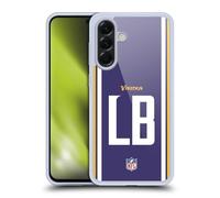 Head Case Designs Officially Licensed NFL LB Purple Minnesota Vikings Positions & Logo Gel Case [Military Grade Protection] Compatible With Samsung Galaxy A56 5G