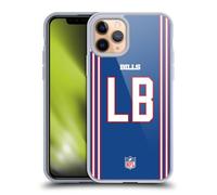 Head Case Designs Officially Licensed NFL LB Royal Buffalo Bills Positions & Logo Gel Case [Military Grade Protection] Compatible with Apple iPhone 11 Pro and Compatible with MagSafe
