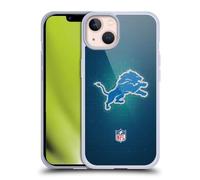 Head Case Designs Officially Licensed NFL LED Detroit Lions Artwork Gel Case [Military Grade Protection] Compatible with Apple iPhone 13 and Compatible with MagSafe