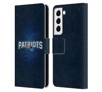Head Case Designs Officially Licensed NFL LED New England Patriots Artwork Leather Wallet Case Compatible With Samsung Galaxy S22 5G