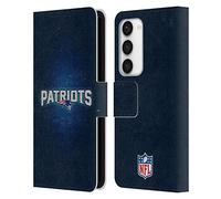 Head Case Designs Officially Licensed NFL LED New England Patriots Artwork Leather Wallet Case Compatible With Samsung Galaxy S23 5G