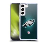 Head Case Designs Officially Licensed NFL LED Philadelphia Eagles Artwork Gel Case [Military Grade Protection] Compatible with Samsung Galaxy S22 5G and Compatible with MagSafe