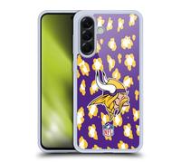 Head Case Designs Officially Licensed NFL Leopard Animal Print Minnesota Vikings Art Gel Case [Military Grade Protection] Compatible With Samsung Galaxy A56 5G
