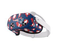 Head Case Designs Officially Licensed NFL Leopard New England Patriots Vinyl Sticker Skin Decal Cover Compatible With Meta Quest 3S
