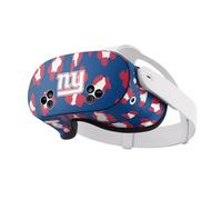Head Case Designs Officially Licensed NFL Leopard New York Giants Vinyl Sticker Skin Decal Cover Compatible With Meta Quest 3S