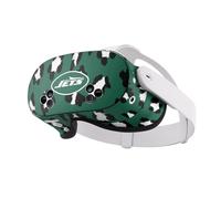 Head Case Designs Officially Licensed NFL Leopard New York Jets Vinyl Sticker Skin Decal Cover Compatible With Meta Quest 3S