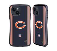 Head Case Designs Officially Licensed NFL Logo Chicago Bears Positions & Logo Hybrid Case Compatible With Apple iPhone 15