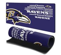 Head Case Designs Officially Licensed NFL Logotype Baltimore Ravens 23.62 x 11.81 x 0.12 inches (600 x 300 mm) - L Gaming Office Desk PC Keyboard Mouse Mat Pad