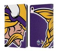 Head Case Designs Officially Licensed NFL London Vikings 2024 International Games Leather Wallet Case Compatible With Apple iPad mini (2021/2024)