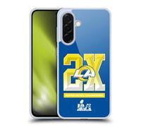 Head Case Designs Officially Licensed NFL Los Angeles Rams Plain 2022 Super Bowl LVI Champions Gel Case [Military Grade Protection] Compatible With Samsung Galaxy A36 5G