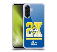 Head Case Designs Officially Licensed NFL Los Angeles Rams Plain 2022 Super Bowl LVI Champions Gel Case [Military Grade Protection] Compatible With Samsung Galaxy A56 5G