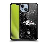 Head Case Designs Officially Licensed NFL Marble Baltimore Ravens Artwork Gel Armour Case [Military Grade Protection] Compatible With Apple iPhone 14