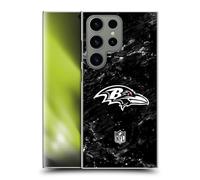 Head Case Designs Officially Licensed NFL Marble Baltimore Ravens Artwork Hard Back Case Compatible With Samsung Galaxy S24 Ultra 5G