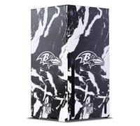 Head Case Designs Officially Licensed NFL Marble Baltimore Ravens Game Console Wrap Case Cover Compatible With Xbox Series X